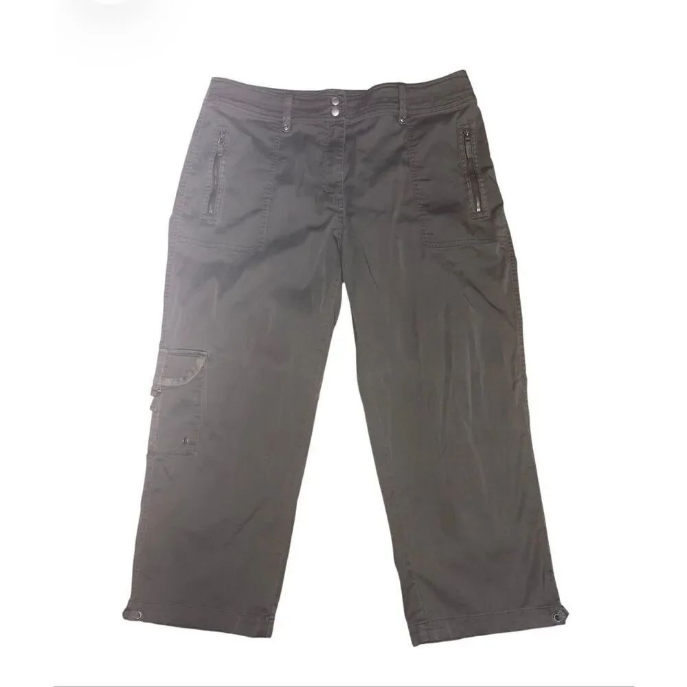 Chico’s Cropped Cargo Straight Leg Pants